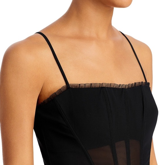 BCBG Tulle Corset Essential Gown Black Size 2 Like New - Picture 12 of 12